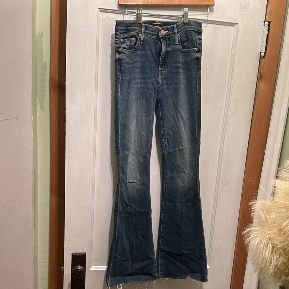 MOTHER Dark Blue Flare Jeans